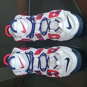 Nike Air More Uptempo White Red Blue Camo
